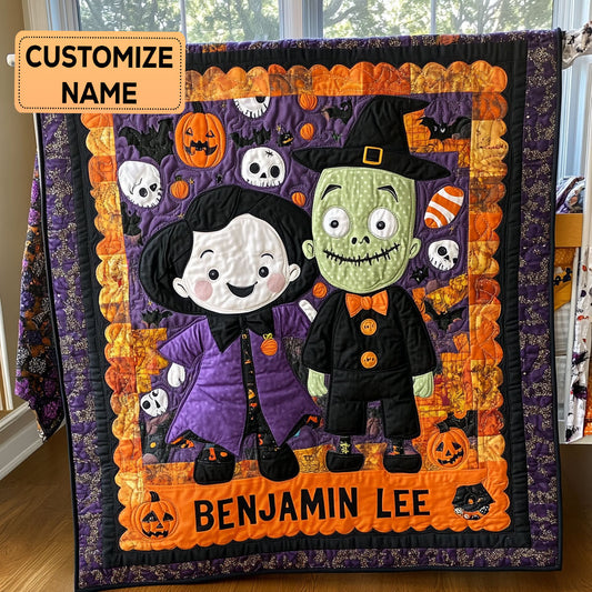 Cute Little Monsters CP3007007CL Personalized Baby Quilt