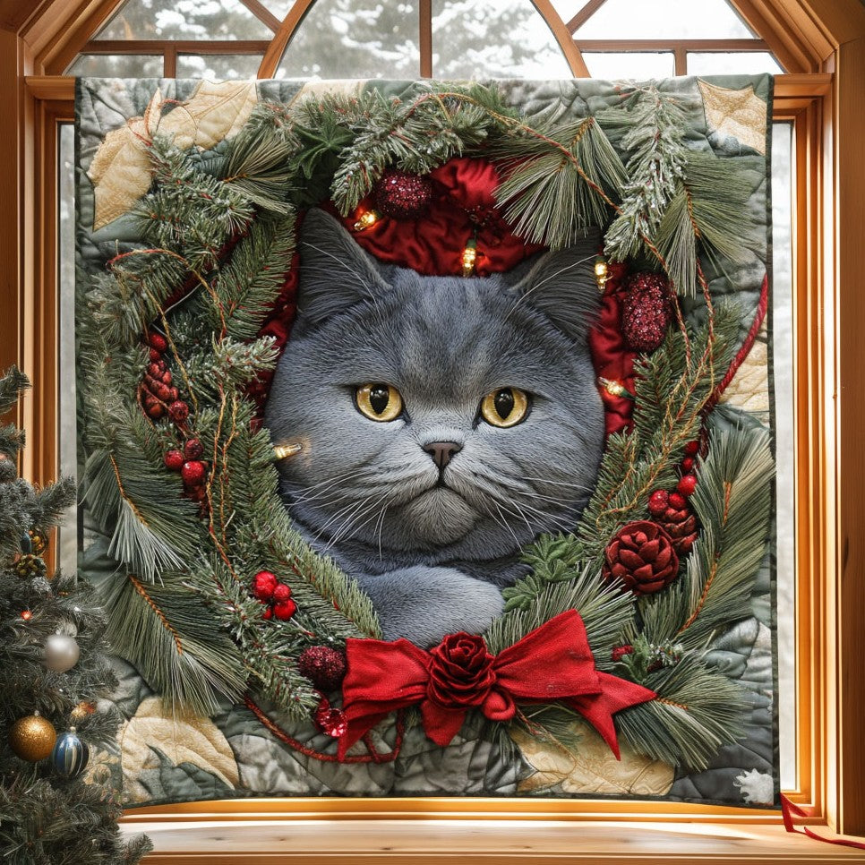 Winter Cat CW0811065CL Quilt