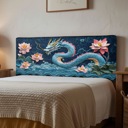 Mystic Asian Dragon CW1512022CL Quilted Headboard Slipcover