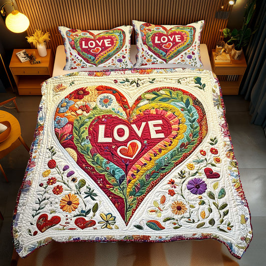 Floral Heart WP1612032CL Duvet Cover Set