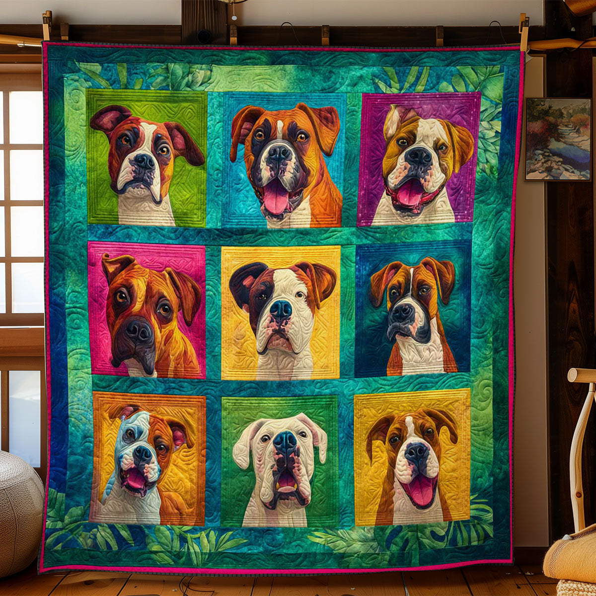 Hawaiian Boxer Charm WN1004037CL Quilt