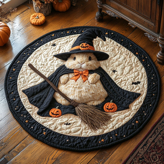 Halloween Rabbit CP0410053CL Quilted Round Mat