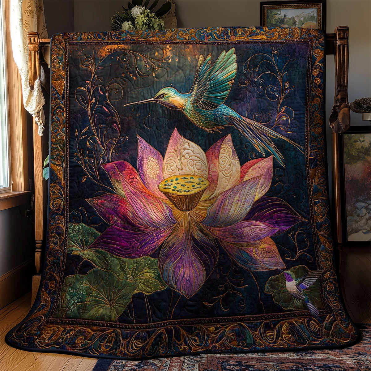 Lotus Hummingbird WN1311049CL Quilt