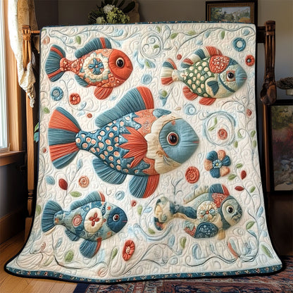 Fish Tale Bliss WJ0401003CL Quilt