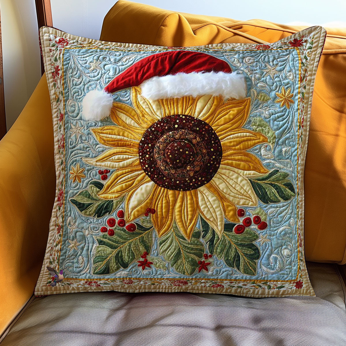 Festive Sunflower Shine WN2111043CL Quilt Pillow Case