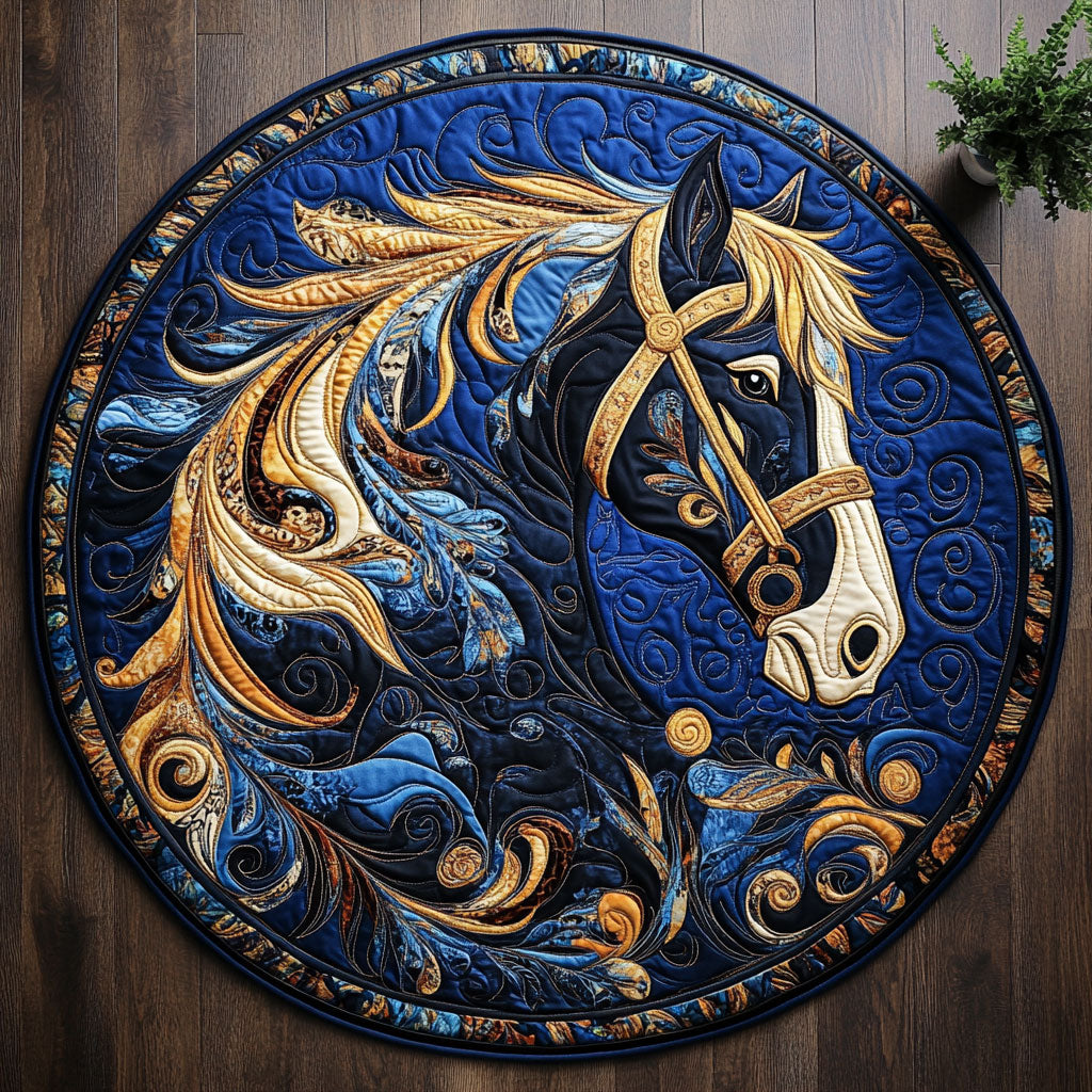 Majestic Mare CM1205050CL Quilted Round Mat