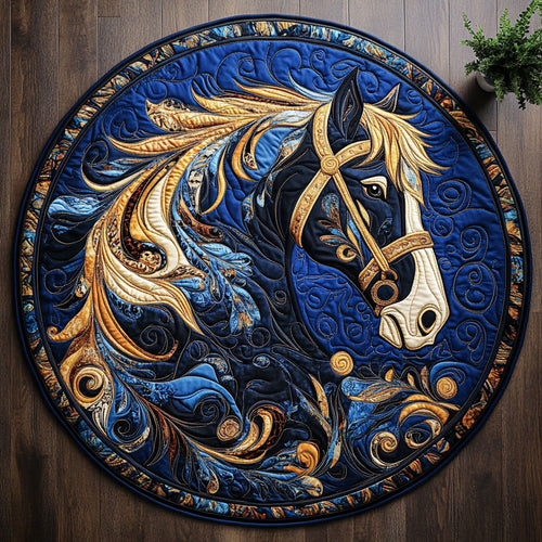 Majestic Mare CM1205050CL Quilted Round Mat