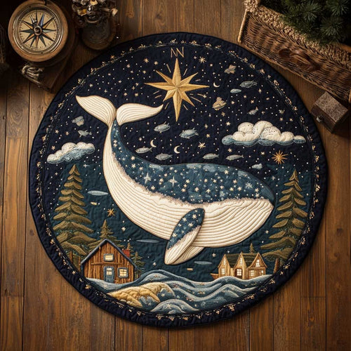 Starry Whale WN2403106CL Quilted Round Mat