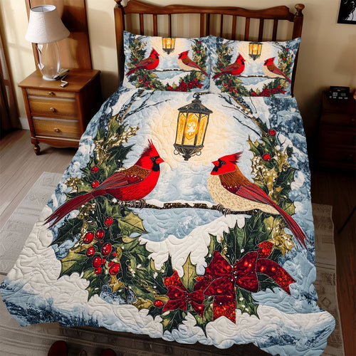 Cardinal Christmas WX1912078CL Duvet Cover Set