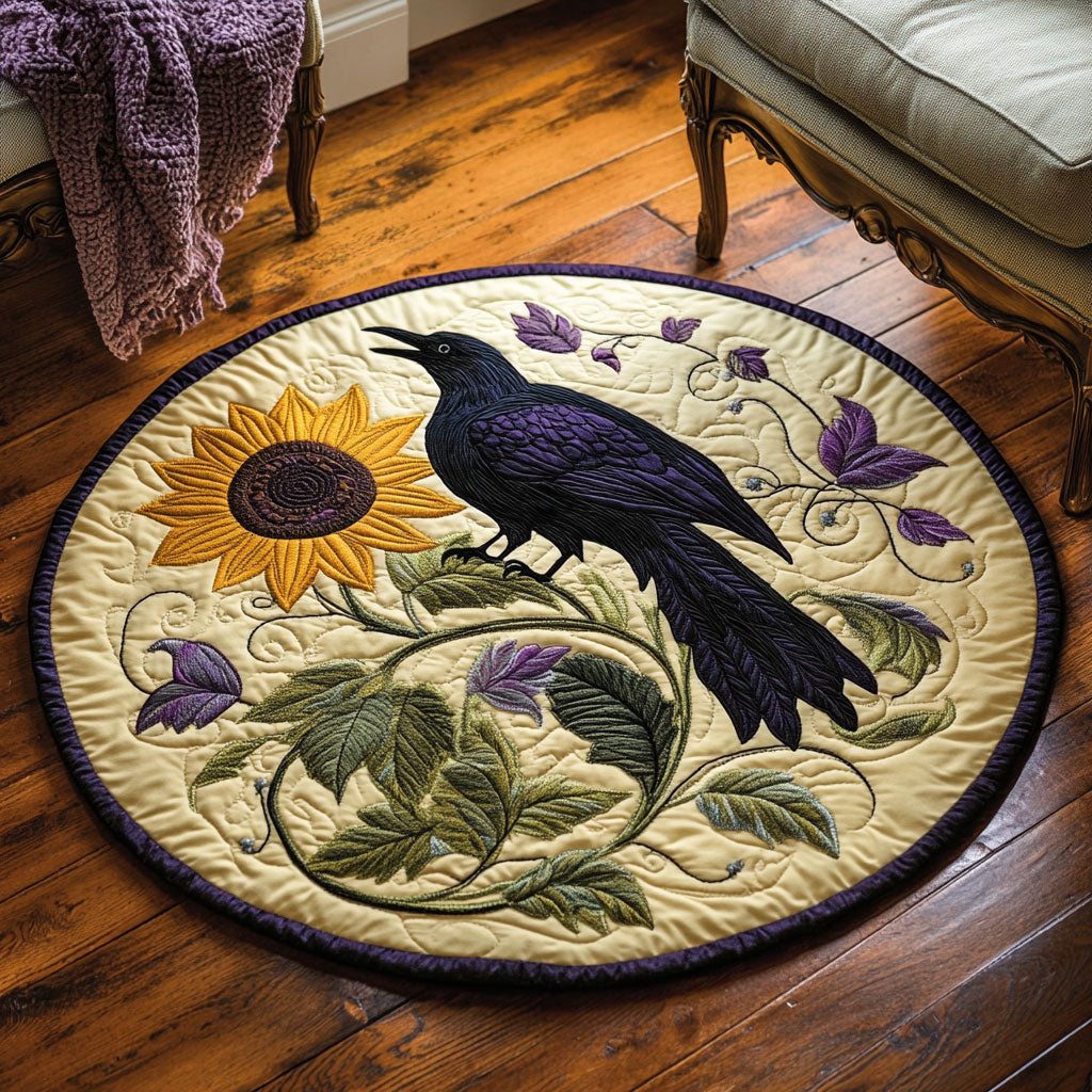 Raven's Bloom WP0304006CL Quilted Round Mat
