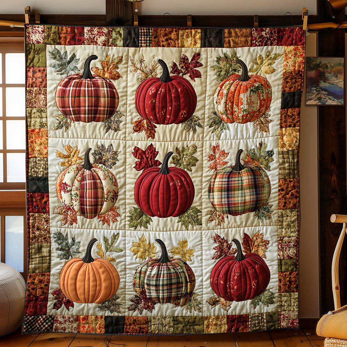 Thanksgiving Pumpkin WJ0601023CL Quilt