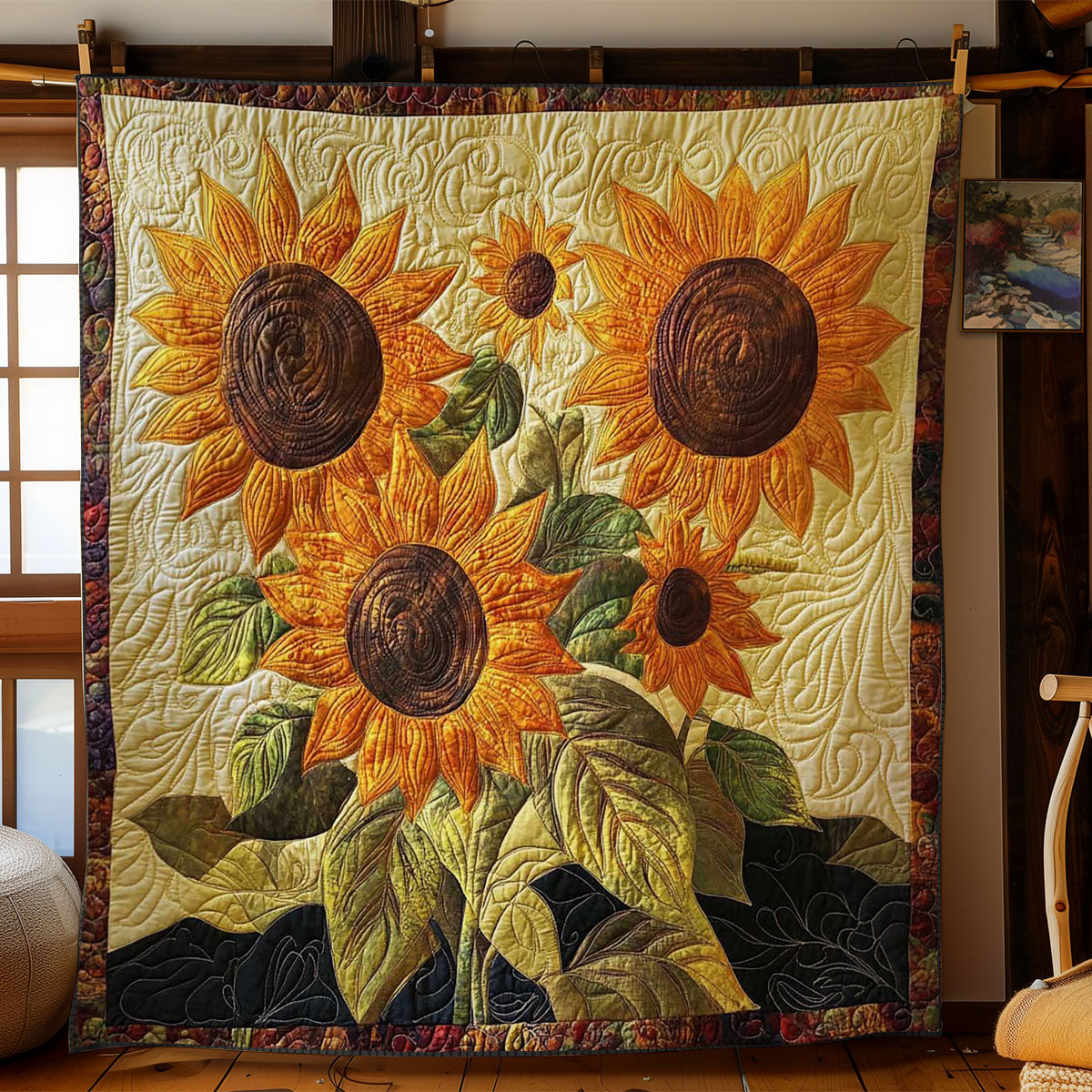 Sunflower Dreams WN1703056CL Quilt