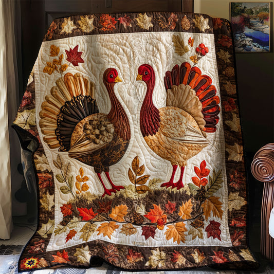 Rustic Turkey Charm WJ2512022CL Quilt