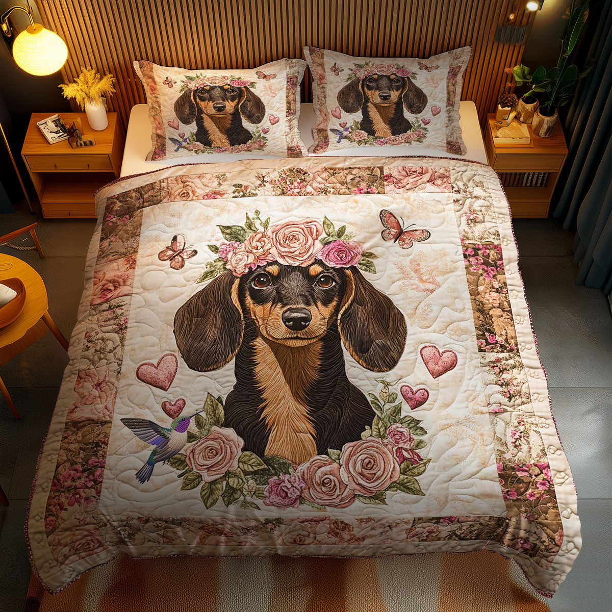 Dachshund Love WN2412035CL Duvet Cover Set