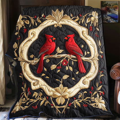 Cardinal In Royal Wreath WY1902067CL Quilt