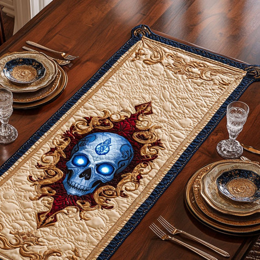 Royal Skull WY0506044CL Quilted Table Runner