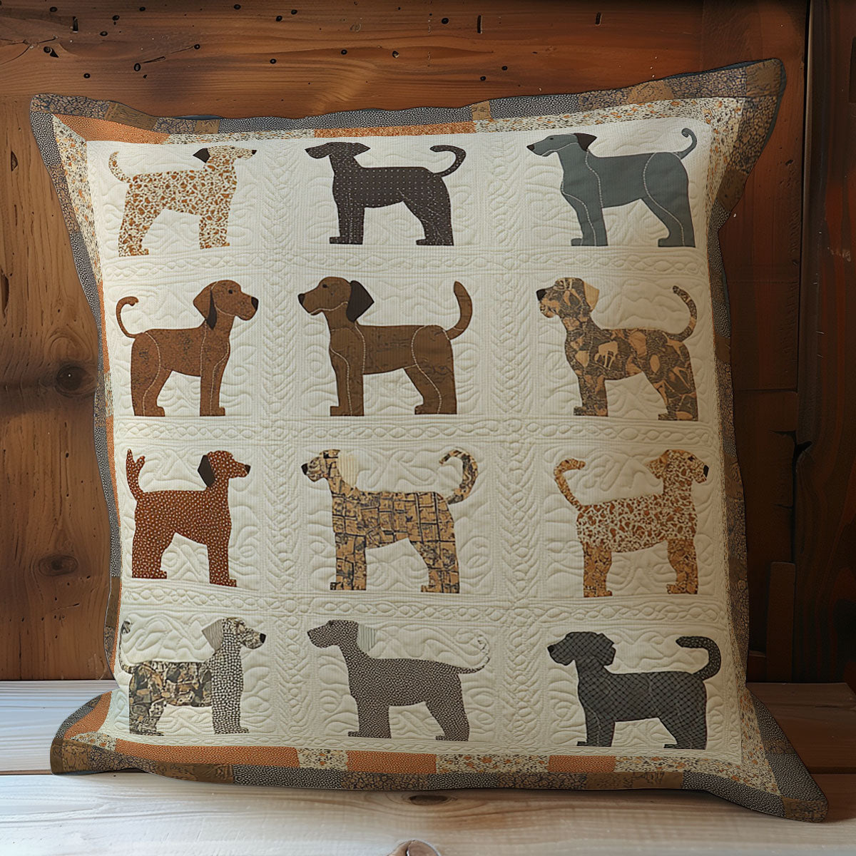 Cute Dogs WY0602073CL Quilt Pillow Case