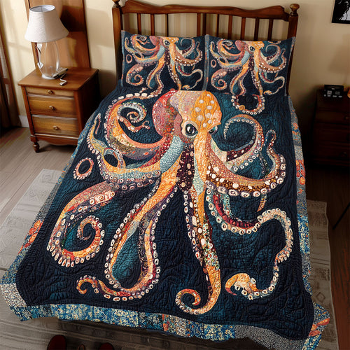 Octopus Orange WX0212085CL Duvet Cover Set