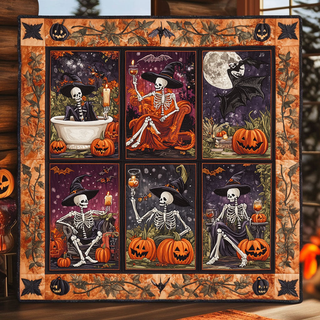Haunted Chill Skeleton WN2008026CL Quilt