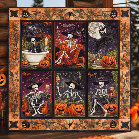 Haunted Chill Skeleton WN2008026CL Quilt