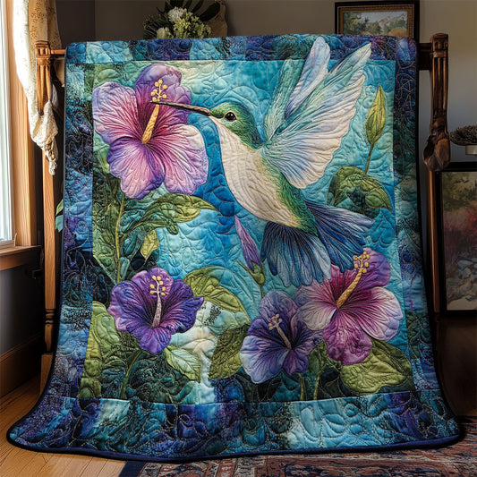 Hummingbird In Garden WY1202116CL Quilt
