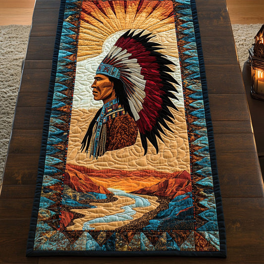Native Soul CM2605031CL Quilted Table Runner