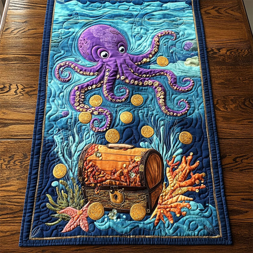 OctoTreasure WY2304029CL Quilted Table Runner