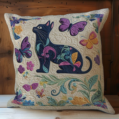 Cat In Flower WY1102028CL Quilt Pillow Case