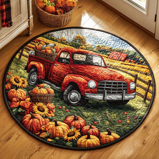 Golden Fields Farm WY1808046CL Quilted Round Mat
