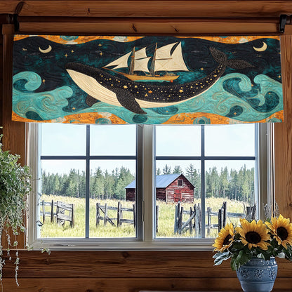 Starback Whale Voyage WN1607046CL Quilted Valance