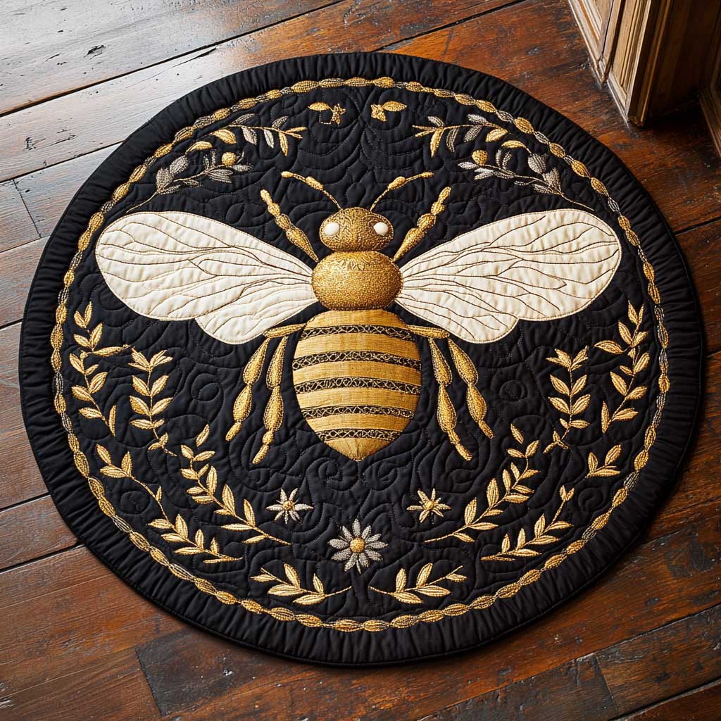 Golden Bee CQ1705046CL Quilted Round Mat