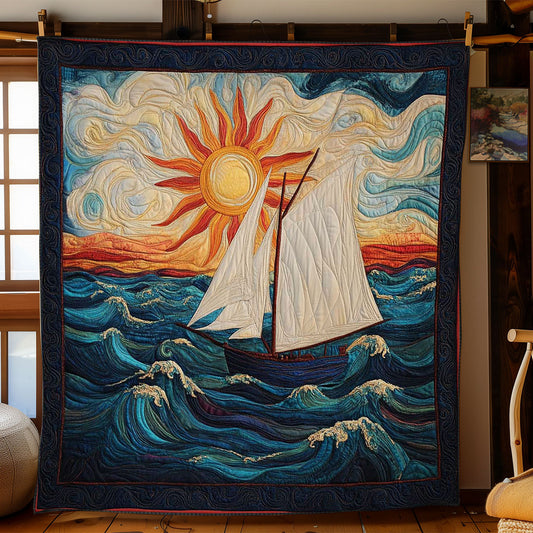 Sunset Sailboat WN0602002CL Quilt