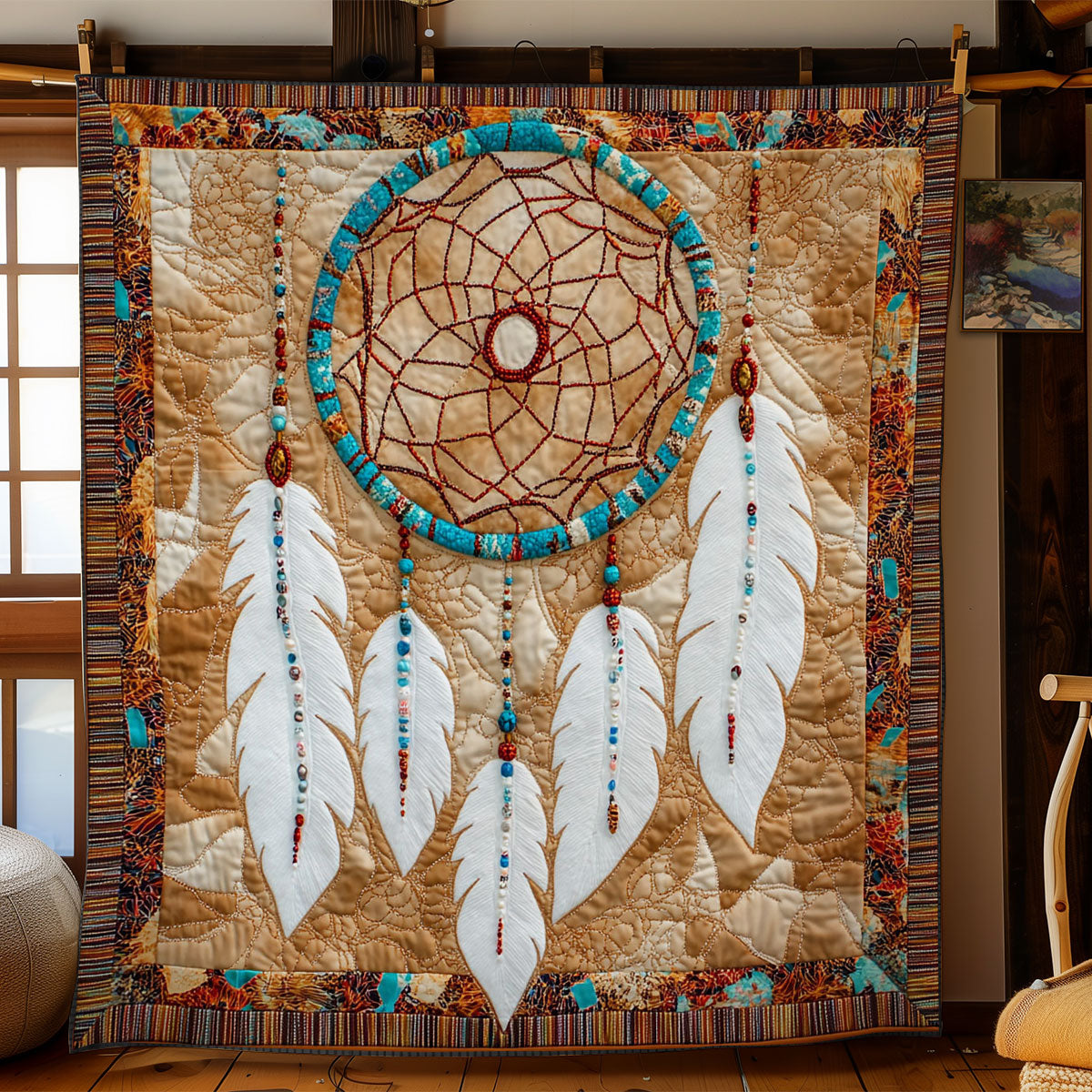 Majestic Feather Dreamcatcher WY1202123CL Quilt
