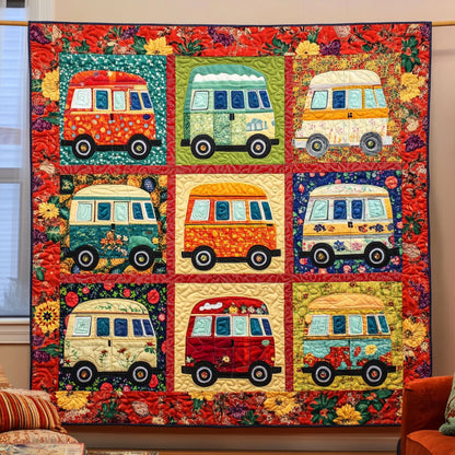 Vintage Camper Van WJ0512037CL Quilt