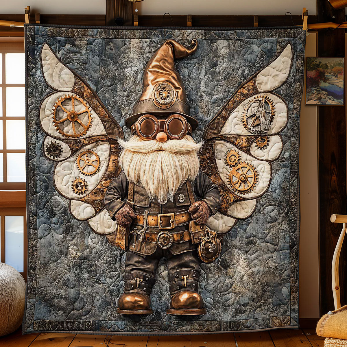 Gear Winged Gnome WN0701056CL Quilt