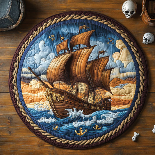 Long Cruise CQ0306053CL Quilted Round Mat