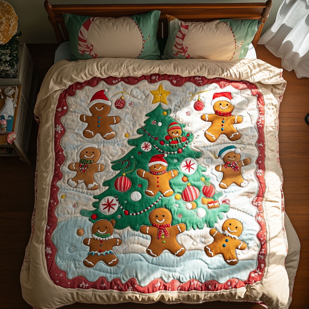 Gingerbread Starry Holiday WN1811027CL Duvet Cover Set