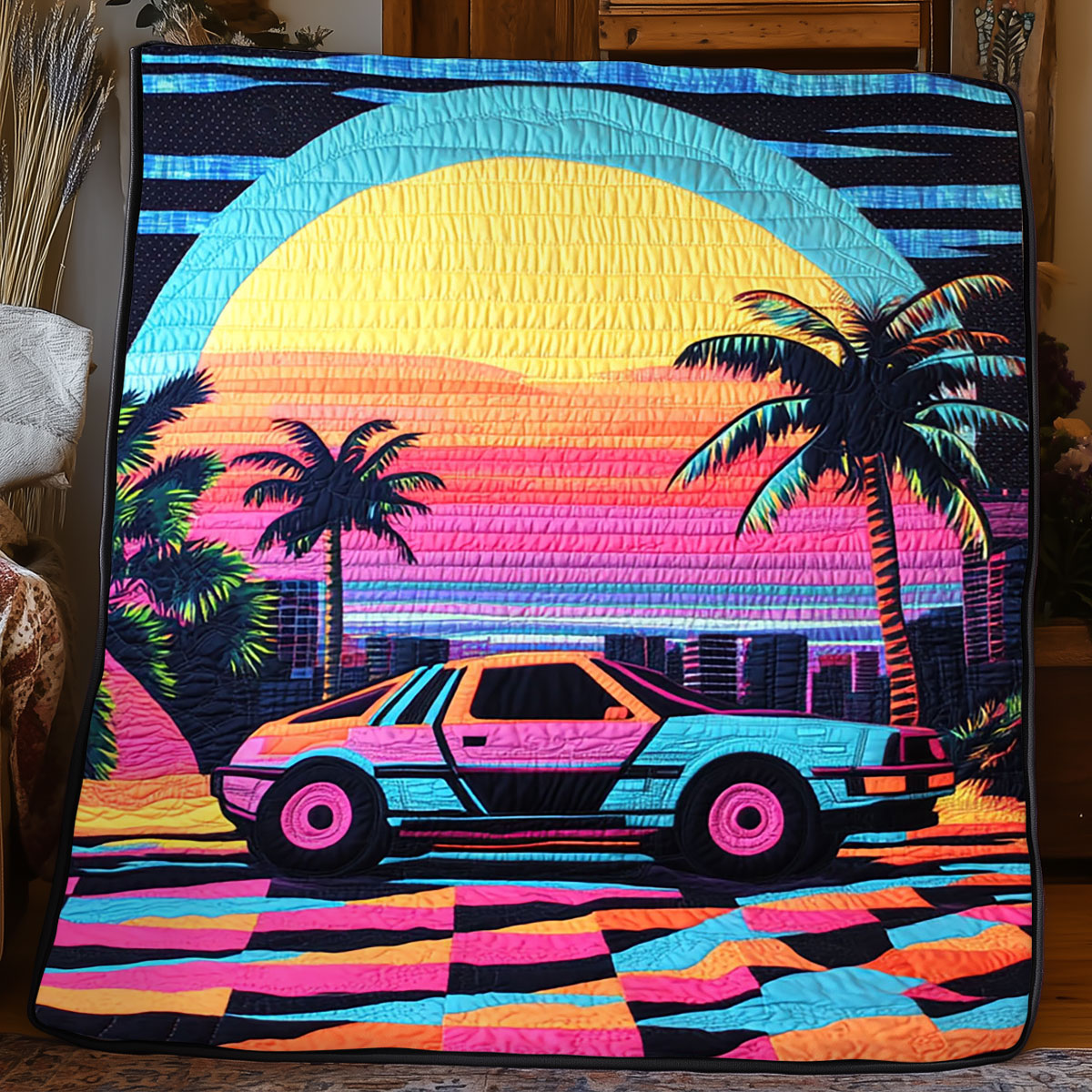 Neon Drive Nostalgia WJ1904005CL Quilt