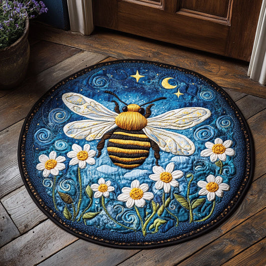 Flower Bee WX2605024CL Quilted Round Mat
