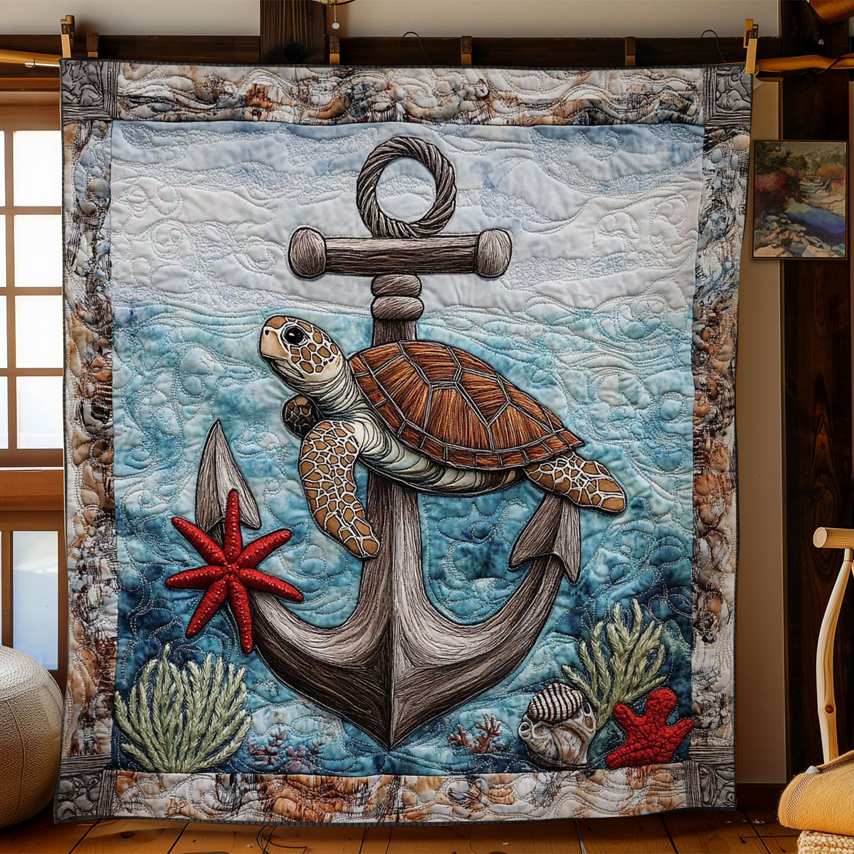 Ocean Turtle WN0905026CL Quilt