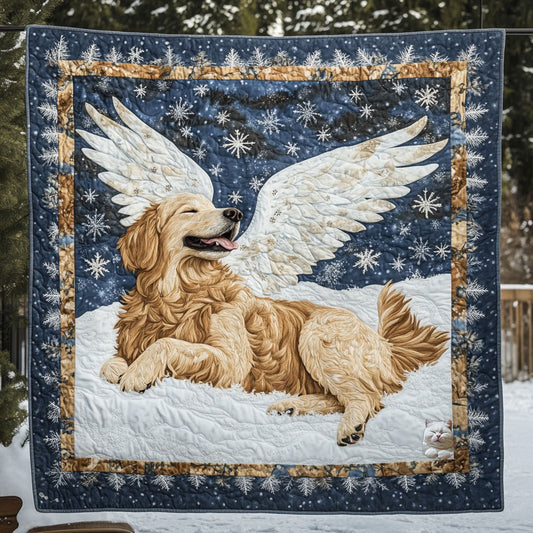 Angel Golden Retriever WU1710019CL Quilt