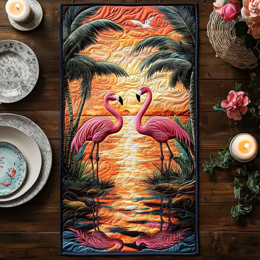 Flamingo CW1005059CL Quilted Table Runner