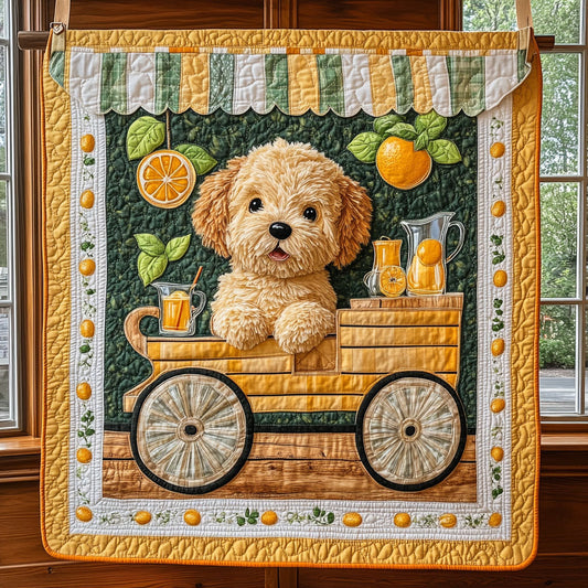 Puppy’s Lemon Day CP0906018CL Quilt