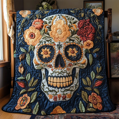 Skull Flower YR1410012CL Quilt