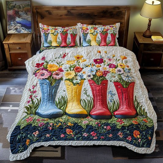 Flower Boots Garden WY2712098CL Duvet Cover Set
