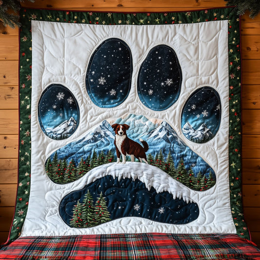 Border Collie Paw Wonderland WN0611022CL Quilt