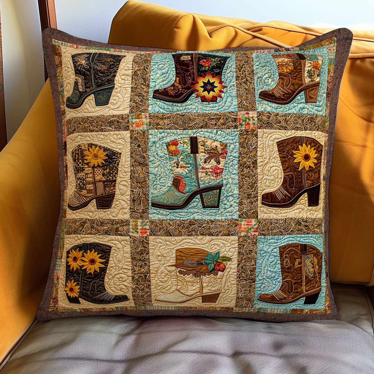 Cowboy Country WN2111027CL Quilt Pillow Case