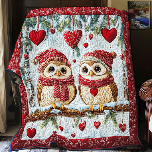 Couple Owl In Snow WY1701028CL Quilt