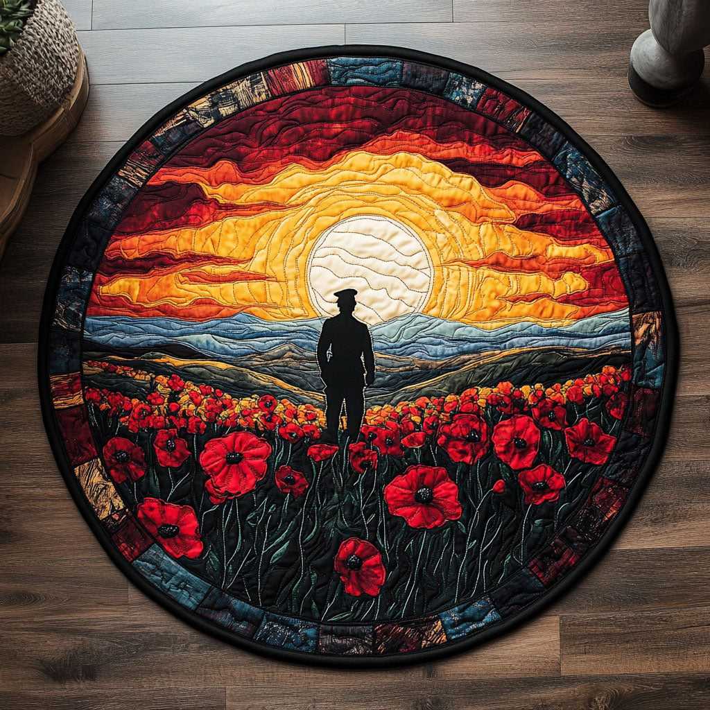 Proud to Serve CM2705002CL Quilted Round Mat