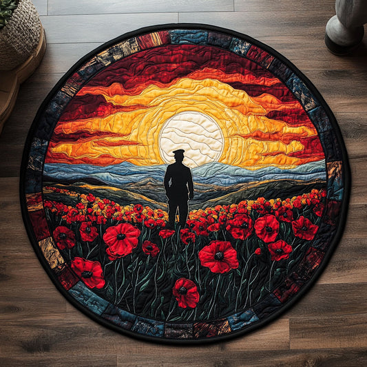 Proud to Serve CM2705002CL Quilted Round Mat